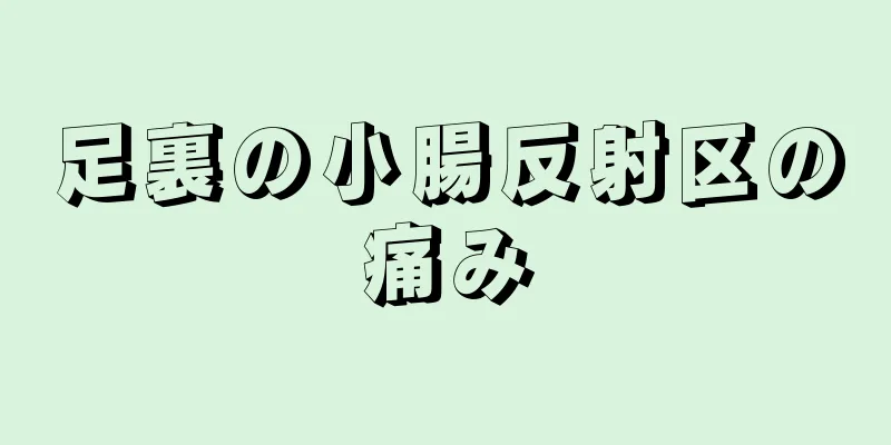 足裏の小腸反射区の痛み