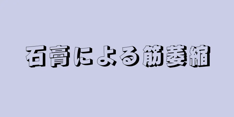 石膏による筋萎縮