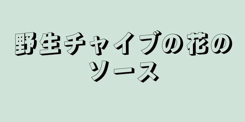 野生チャイブの花のソース