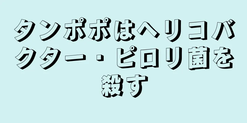 タンポポはヘリコバクター・ピロリ菌を殺す