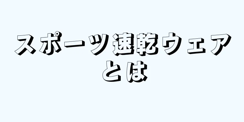 スポーツ速乾ウェアとは