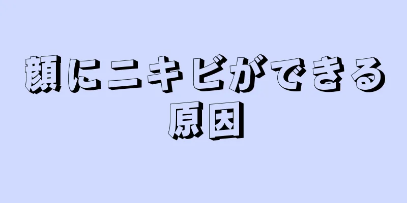 顔にニキビができる原因