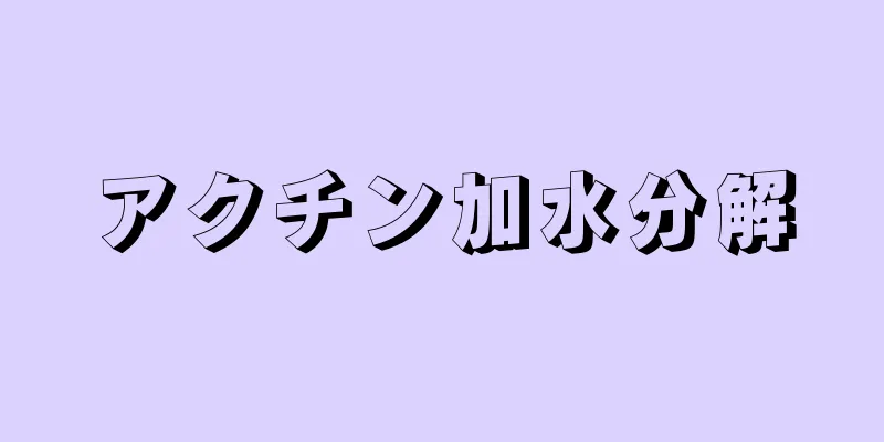 アクチン加水分解