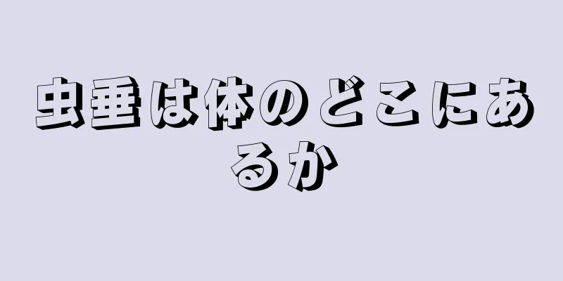 虫垂は体のどこにあるか