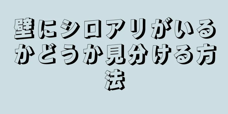 壁にシロアリがいるかどうか見分ける方法