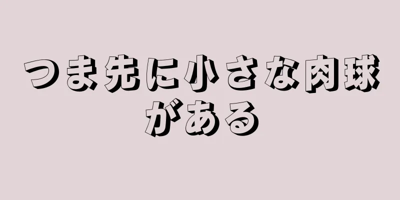 つま先に小さな肉球がある