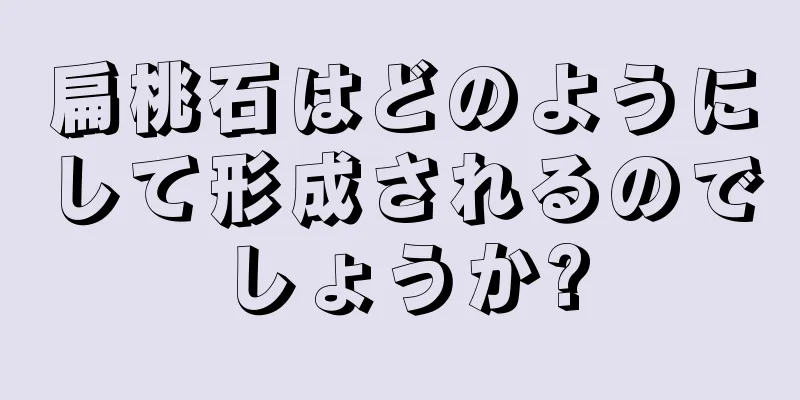 扁桃石はどのようにして形成されるのでしょうか?