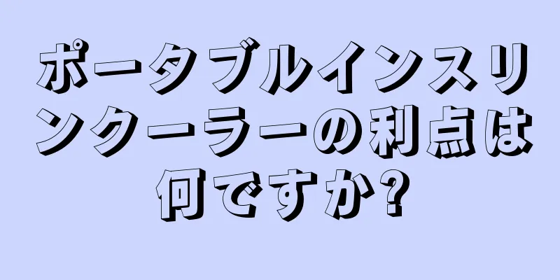 ポータブルインスリンクーラーの利点は何ですか?