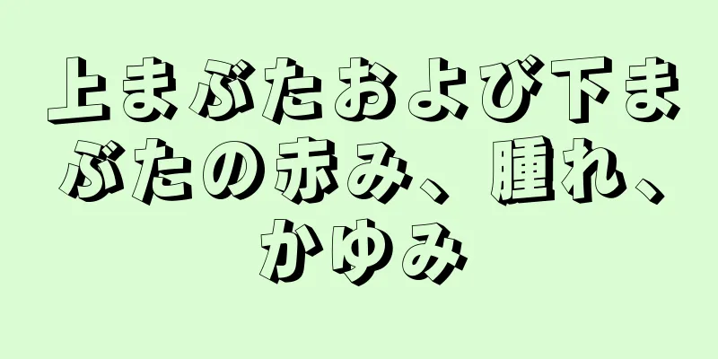 上まぶたおよび下まぶたの赤み、腫れ、かゆみ