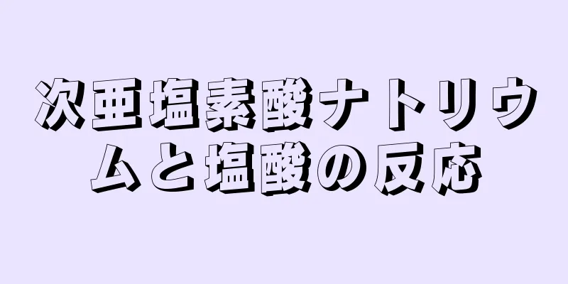 次亜塩素酸ナトリウムと塩酸の反応