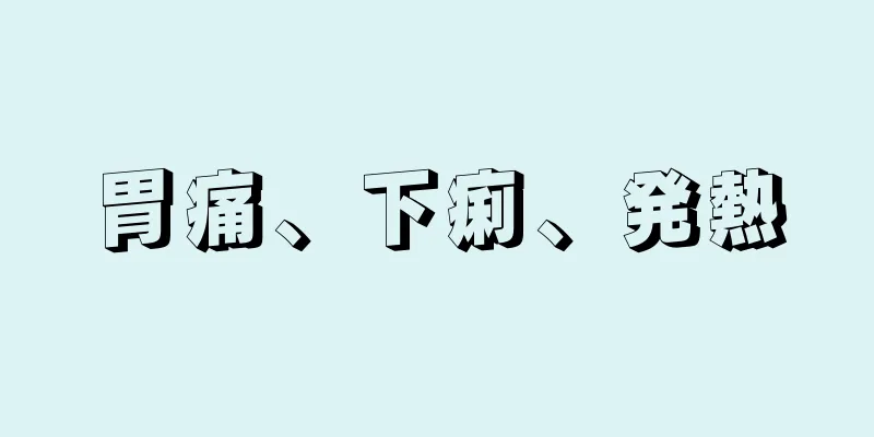 胃痛、下痢、発熱