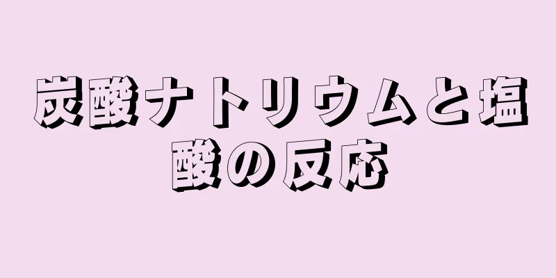 炭酸ナトリウムと塩酸の反応