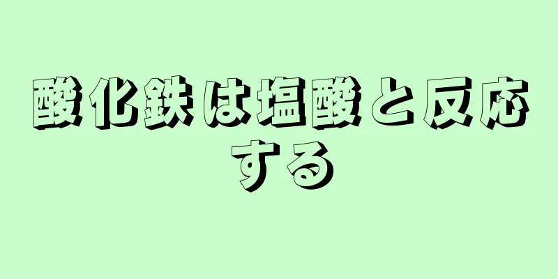 酸化鉄は塩酸と反応する