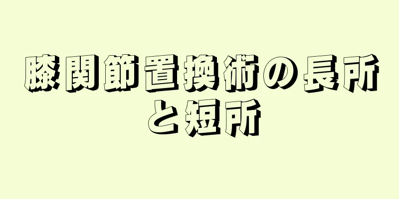 膝関節置換術の長所と短所