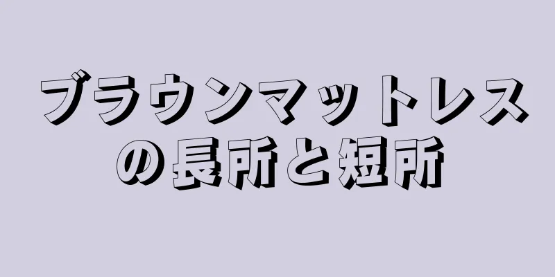 ブラウンマットレスの長所と短所