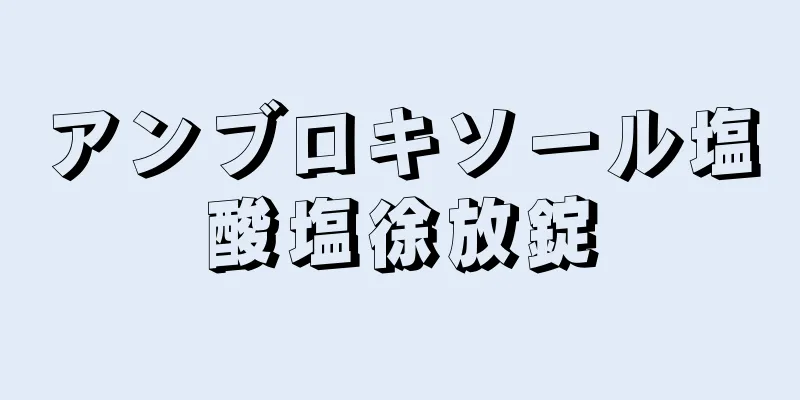 アンブロキソール塩酸塩徐放錠