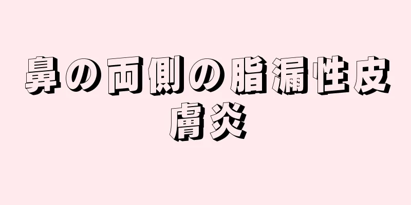 鼻の両側の脂漏性皮膚炎