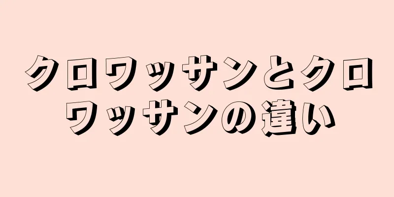 クロワッサンとクロワッサンの違い