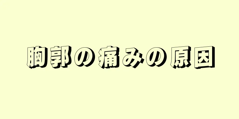 胸郭の痛みの原因