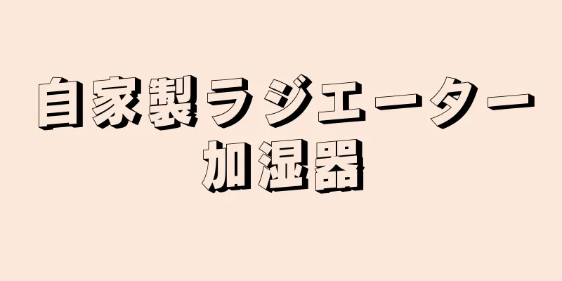 自家製ラジエーター加湿器