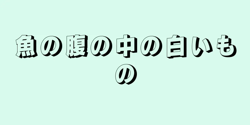 魚の腹の中の白いもの