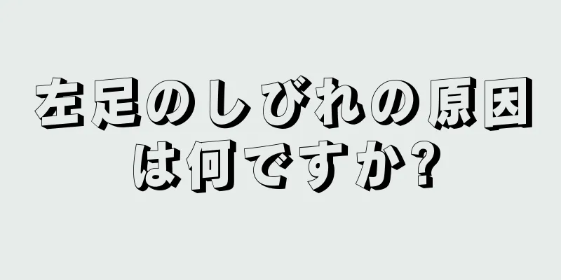 左足のしびれの原因は何ですか?