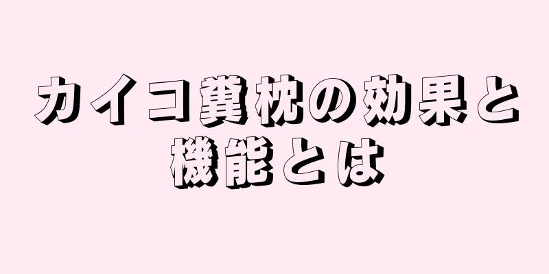 カイコ糞枕の効果と機能とは