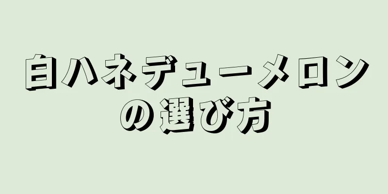 白ハネデューメロンの選び方