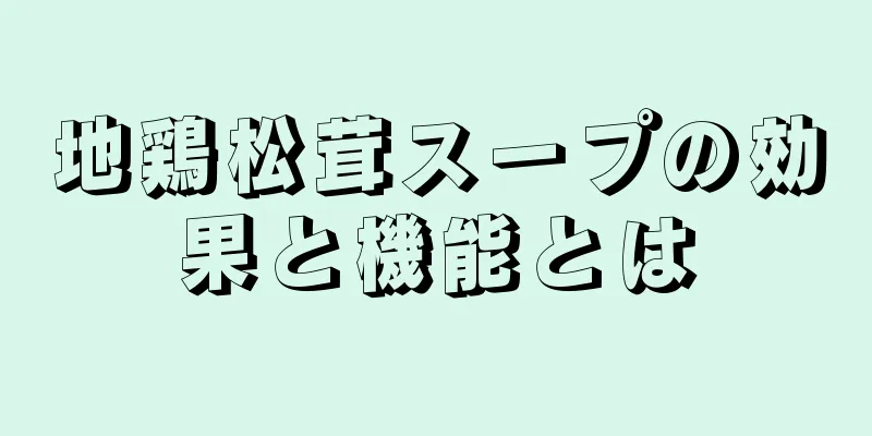 地鶏松茸スープの効果と機能とは