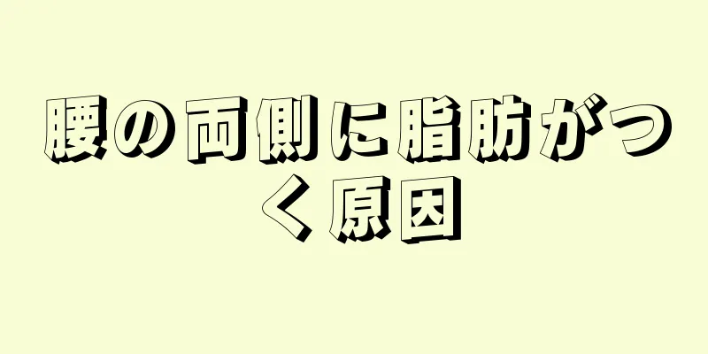 腰の両側に脂肪がつく原因