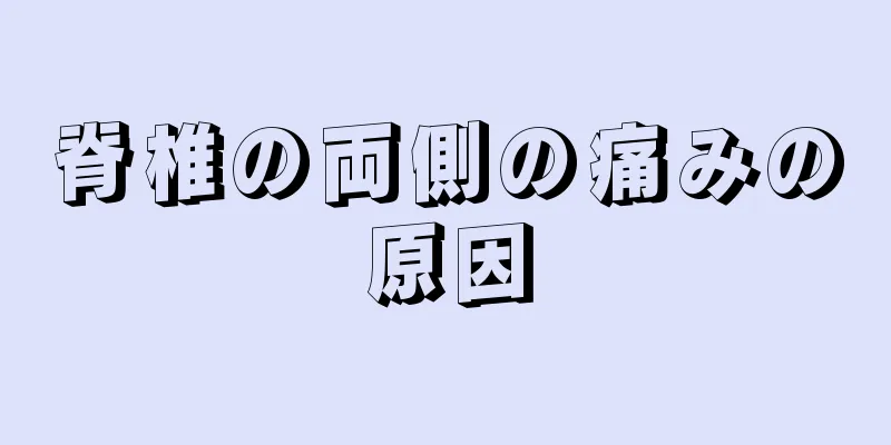 脊椎の両側の痛みの原因