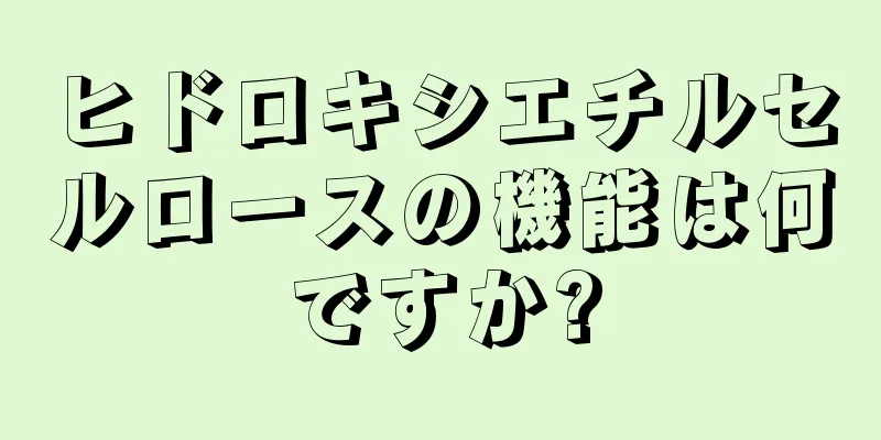 ヒドロキシエチルセルロースの機能は何ですか?