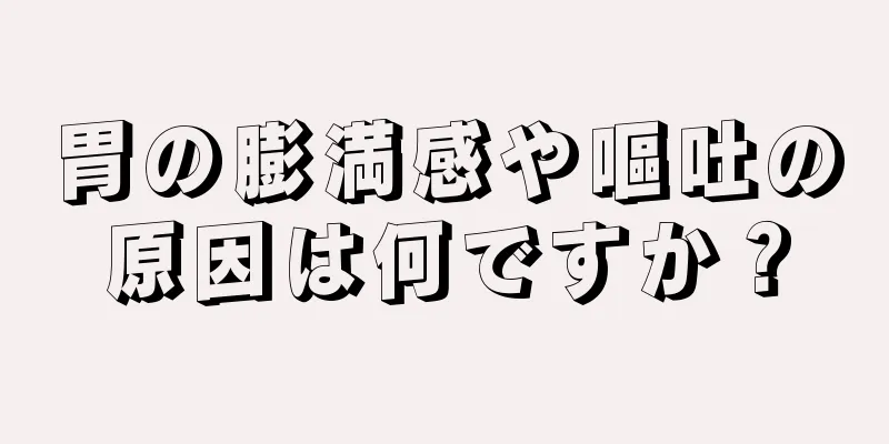 胃の膨満感や嘔吐の原因は何ですか？