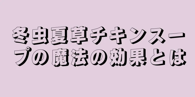 冬虫夏草チキンスープの魔法の効果とは