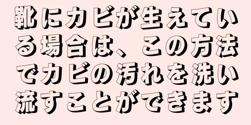 靴にカビが生えている場合は、この方法でカビの汚れを洗い流すことができます