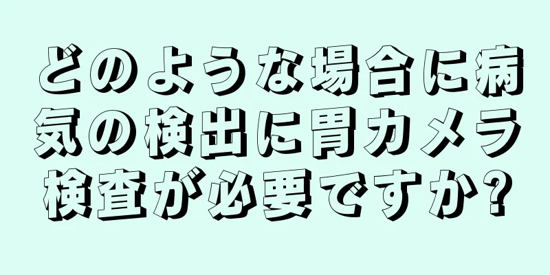 どのような場合に病気の検出に胃カメラ検査が必要ですか?