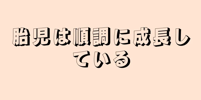 胎児は順調に成長している