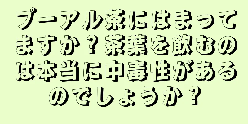 プーアル茶にはまってますか？茶葉を飲むのは本当に中毒性があるのでしょうか？