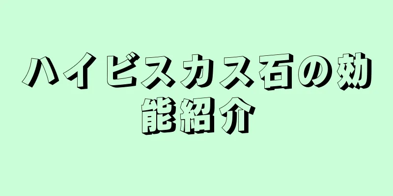 ハイビスカス石の効能紹介