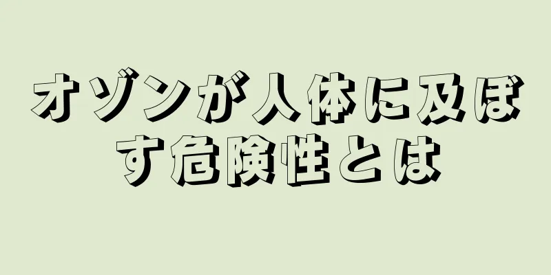 オゾンが人体に及ぼす危険性とは