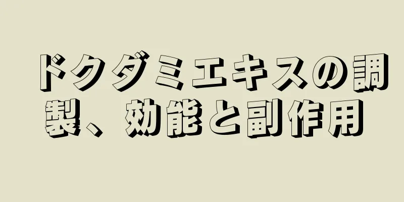 ドクダミエキスの調製、効能と副作用