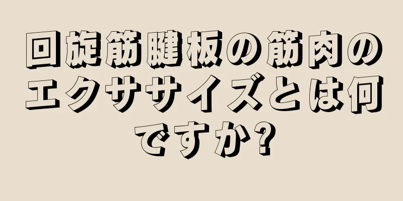 回旋筋腱板の筋肉のエクササイズとは何ですか?