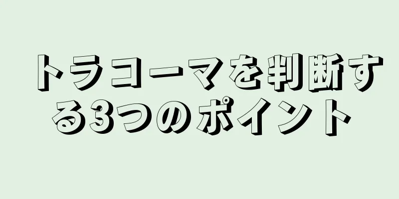 トラコーマを判断する3つのポイント