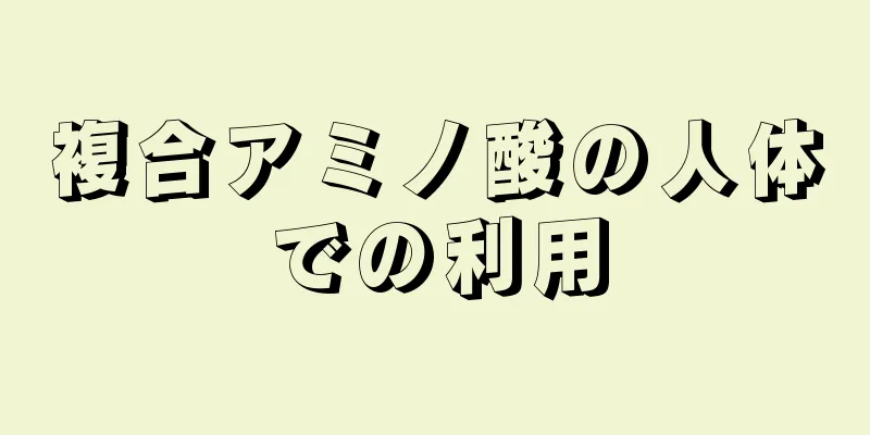 複合アミノ酸の人体での利用