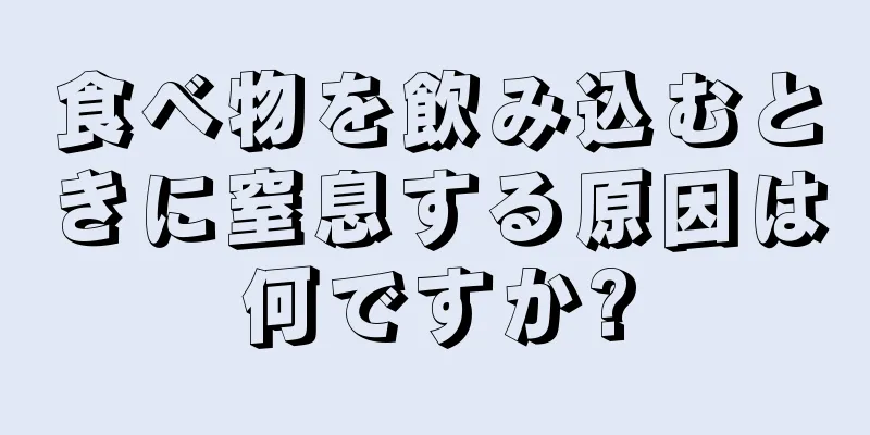 食べ物を飲み込むときに窒息する原因は何ですか?