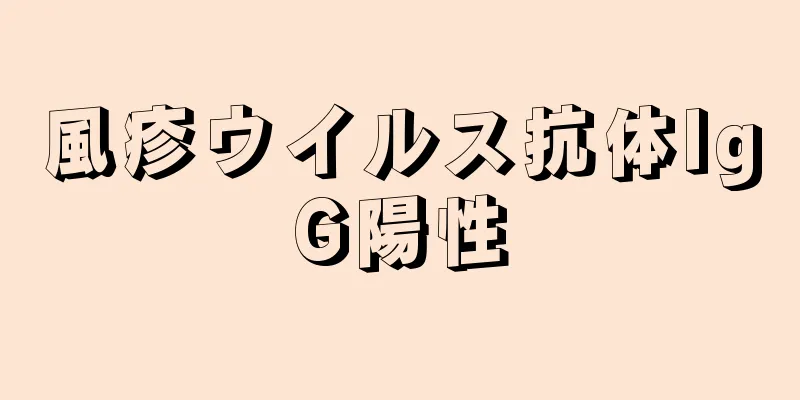 風疹ウイルス抗体IgG陽性