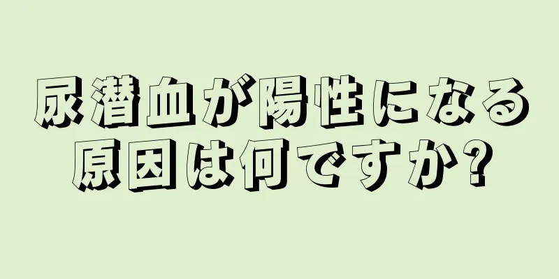 尿潜血が陽性になる原因は何ですか?