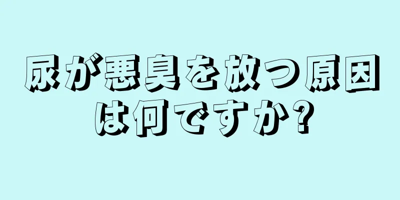 尿が悪臭を放つ原因は何ですか?