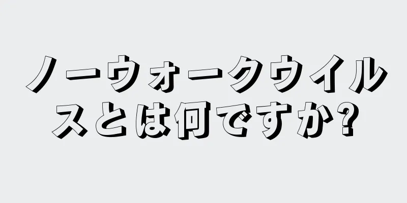 ノーウォークウイルスとは何ですか?