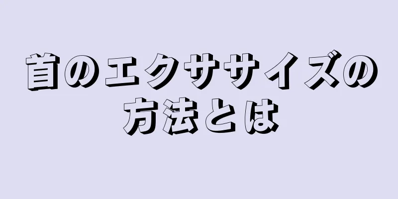 首のエクササイズの方法とは